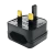 UK-ADAPTOR  Adapter from countries with English-type socket on a bipolar socket or 220V AC cable.