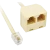 RJ11 CABLE SPLITTER 1/2C Phone cable splitter RJ11 (6P/4C) male to 2 RJ11 (6P/4C) female connectors