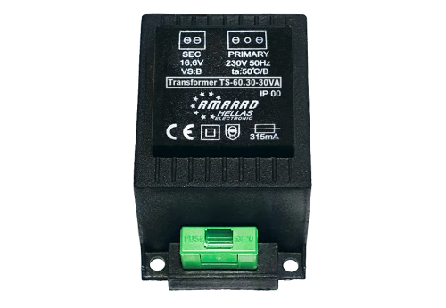 TS-6030 Encapsulated type transformer for security and fire detection systems 16.6V 30VA