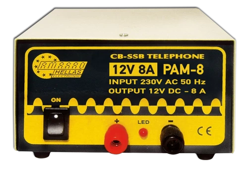 PAM-8 UNSTABLE AC POWER SUPPLY, AC-DC FIXED OUTPUT VOLTAGE 12V 8A
