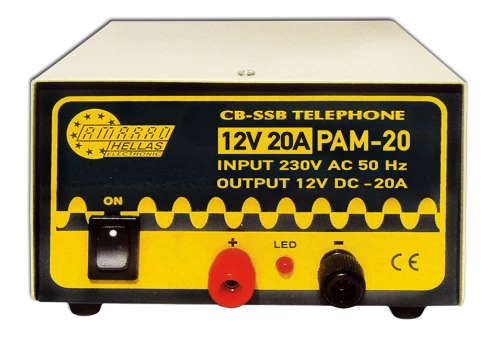 PAM-20 UNSTABLE AC POWER SUPPLY, AC-DC FIXED OUTPUT VOLTAGE 12V 20A
