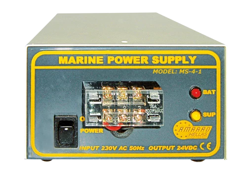 MS-4-1 Unregulated marine power supply with 2 inputs (dual input)