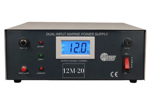 12M-20 Stabilized marine power supply 2 inputs (dual input) with Buzzer-Alarm