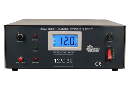 12M-30 Stabilized marine power supply 2 inputs (dual input) with Buzzer-Alarm