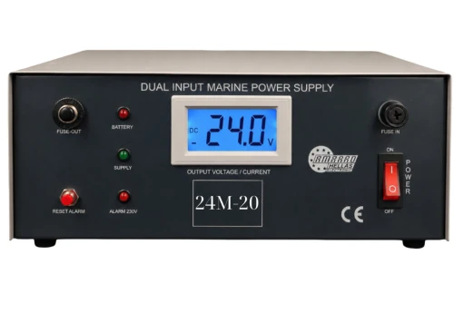 24M-20 Stabilized marine power supply 2 inputs (dual input) with Buzzer-Alarm