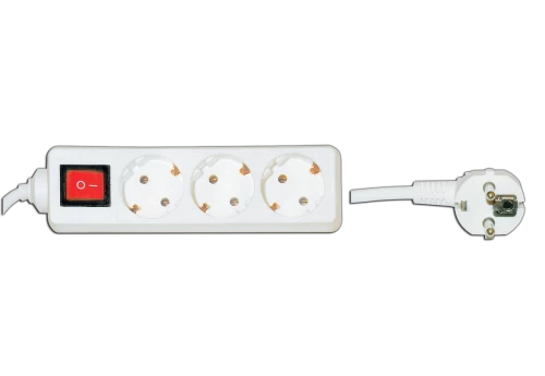 GOC-3S Power strip with switch 3 outlets with 3x1mm cable