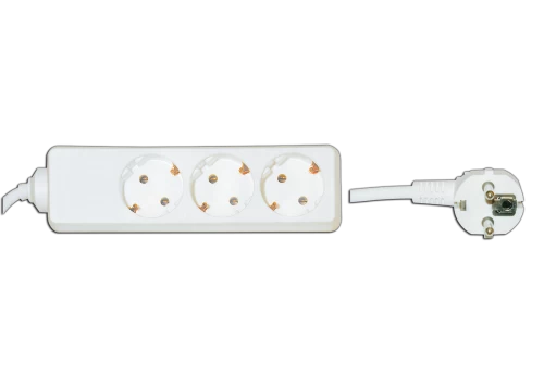 GOC-3 Power strip without switch 3 outlets with 3x1mm cable