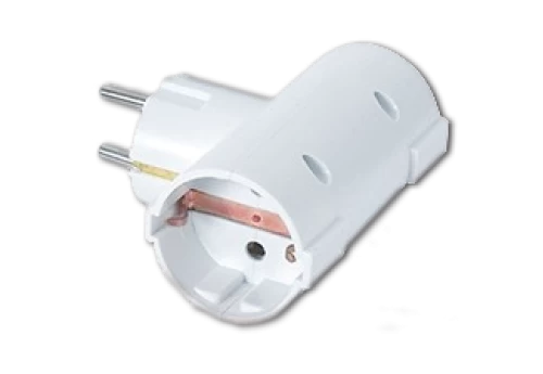 HS-ZDB-01/02A Adaptor from 1 Schuko socket to 2 Schuko sockets, T-type