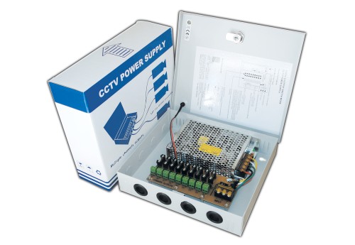 MPS-060-A9 POWER SUPPLY DISTRIBUTOR FOR C.C.T.V. CAMS 12V 5A 9 CHANNELS