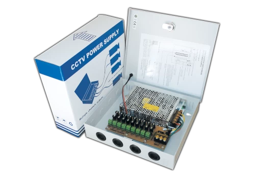 MPS-060-A9 POWER SUPPLY DISTRIBUTOR FOR C.C.T.V. CAMS 12V 5A 9 CHANNELS