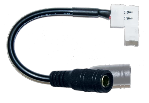 LED-CABLE Adaptor για ταινίες Led 5050 μονού χρώματος με καλώδιο τροφοδοσίας αρσενικό DC connector 5,5x2,1 mm και pin