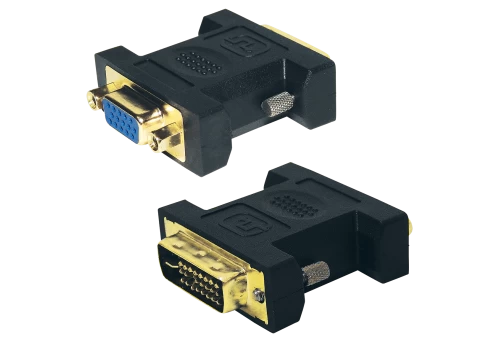 ADAPTOR-DVI TO VGA  Adaptor DVI-I Dual link αρσενικό σε VGA θηλυκό
