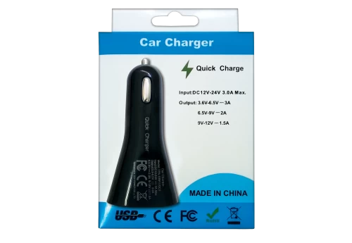 QUICK-CAR CHARGER 18W Ταχυφορτιστής αυτοκινήτου 18W