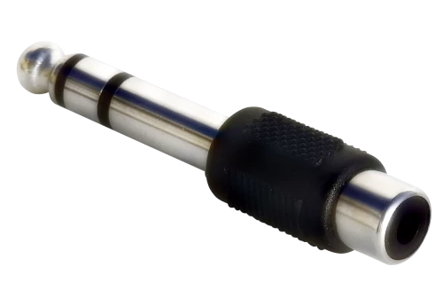 MFAS 6.35-RCA  Adaptor ήχου 6,35mm (Jack ) stereo αρσενικό σε RCA θηλυκό.