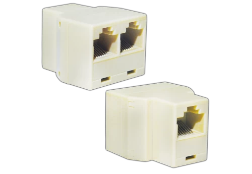 LAN-CABLE SPLITTER  1/2C Lan cable splitter RJ45 female to 2 RJ45 female 8P8C