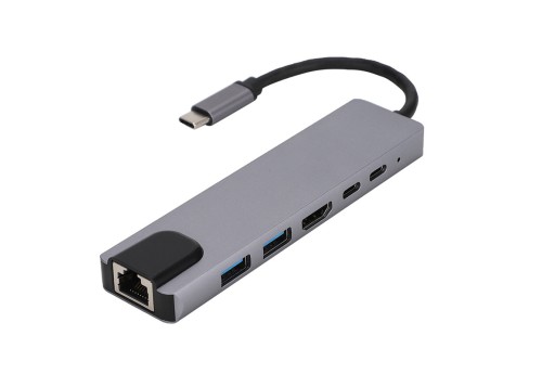 USB 3.0-HUB6 LAN+HDTV+USB 3.0 X 2+TYPE C X2