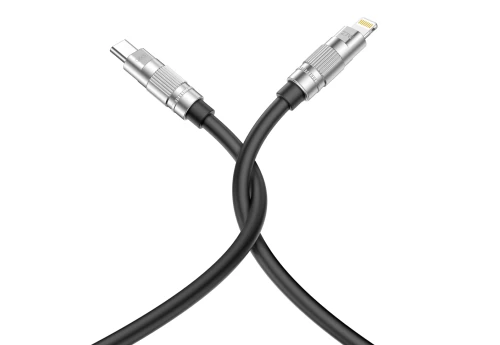 XO-NB- Q228A     TYPE C USB SILICONE CABLE PD27W καλώδιο φόρτισης και μεταφοράς δεδομένων Type C  σε Lightning  1,2m