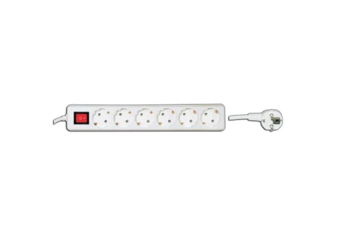 OFFER GOC-6S Power strip with switch 6 outlets with 3x1mm cable