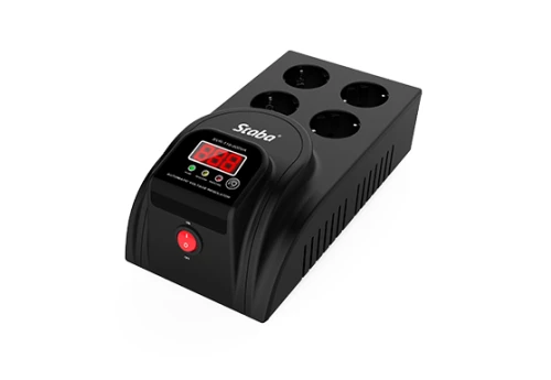 SVR-116 1000VA Σταθεροποιητής τάσης τύπου relay 1000VA με 2 πρίζες AVR + 2 πρίζες Bypass